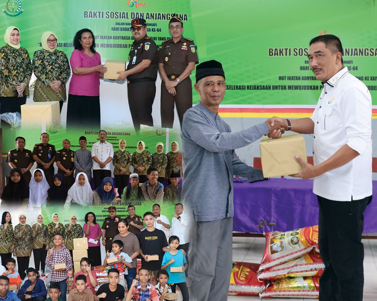 Kejaksaan Tinggi Maluku Sambangi Panti Asuhan Dan Anjangsana Dalam Rangka Hari Bhakti Adhyaksa Ke – 64 Dan Hut Ikatan Adhyaksa Dharmakarini Ke – 24