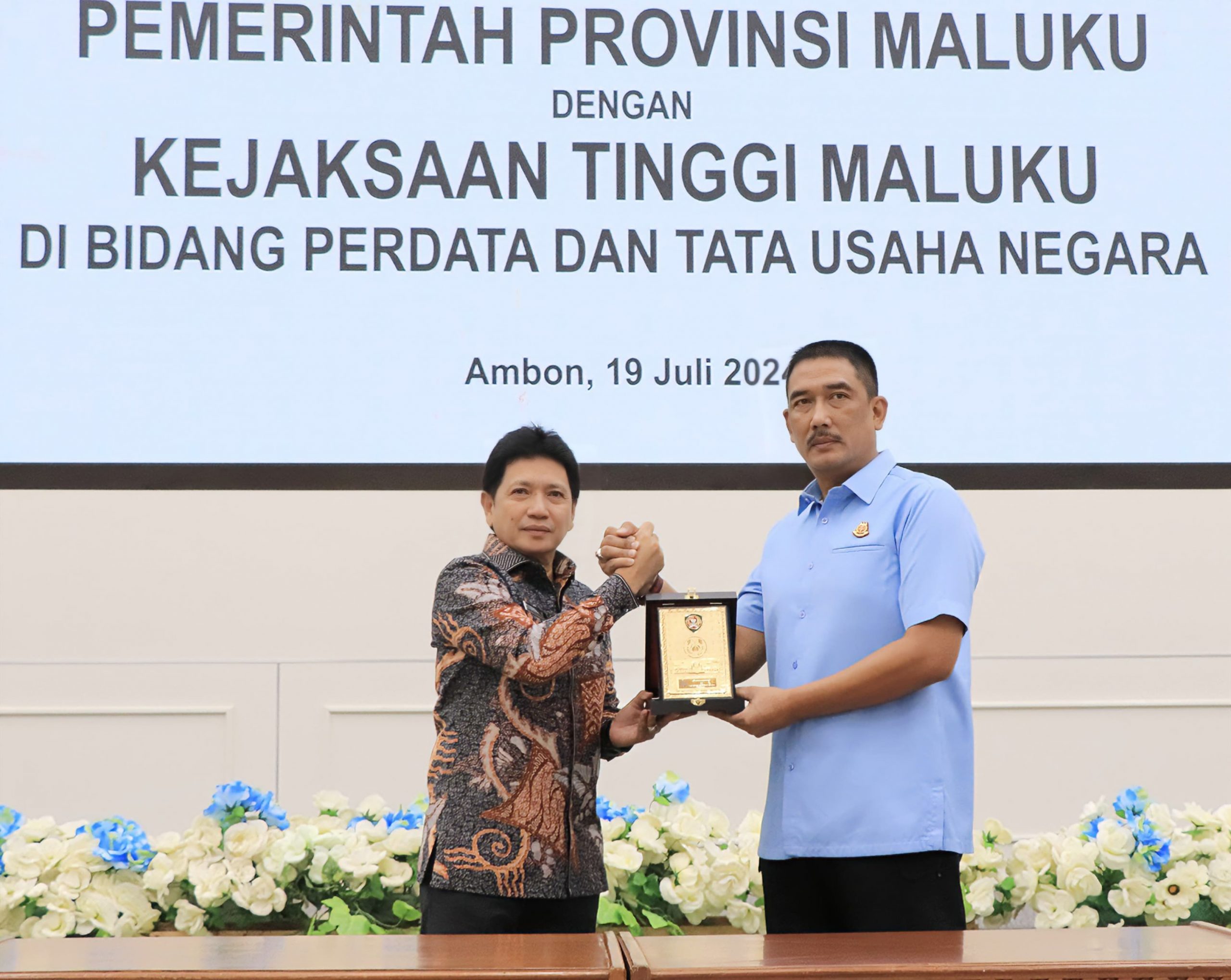 Kejaksaan Tinggi Maluku Melakukan Penandatangan Perjanjian Kerjasama (MoU) Dengan Pemerintah Provinsi Maluku