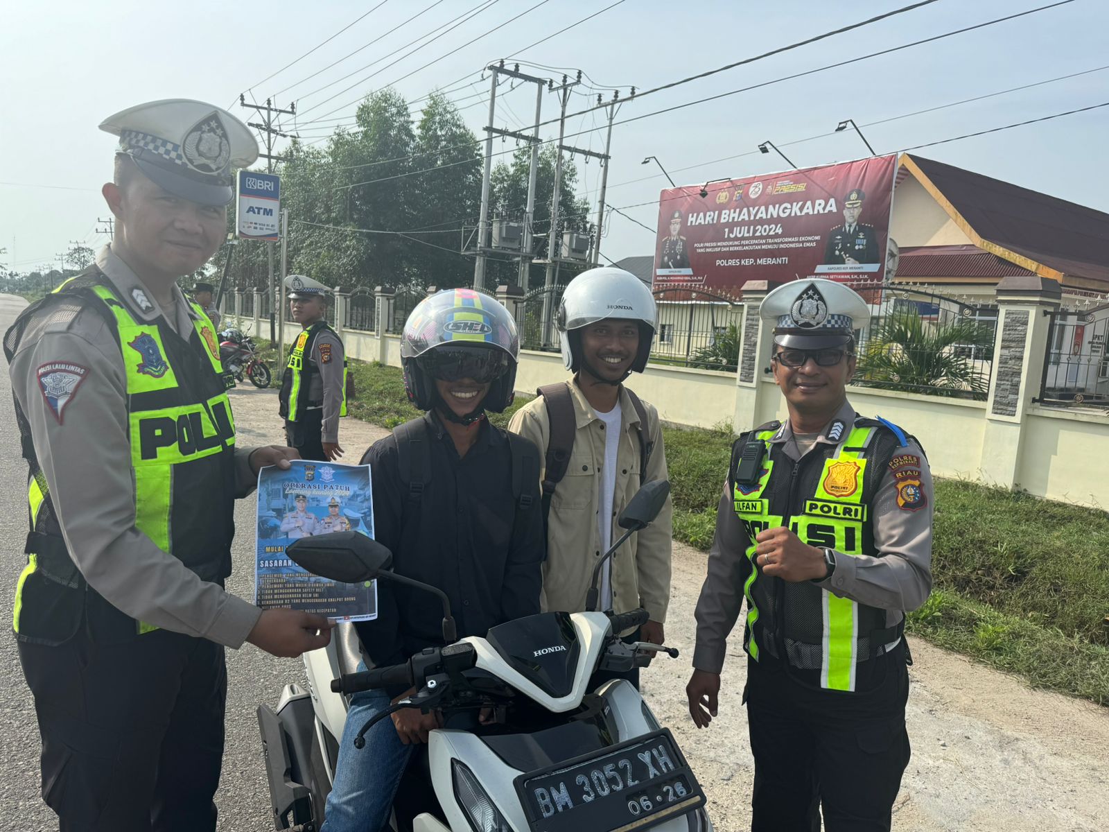 Satlantas Polres Kepulauan Meranti di Hari Ke 8 Gencar Giat Operasi Patuh Lancang Kuning 2024