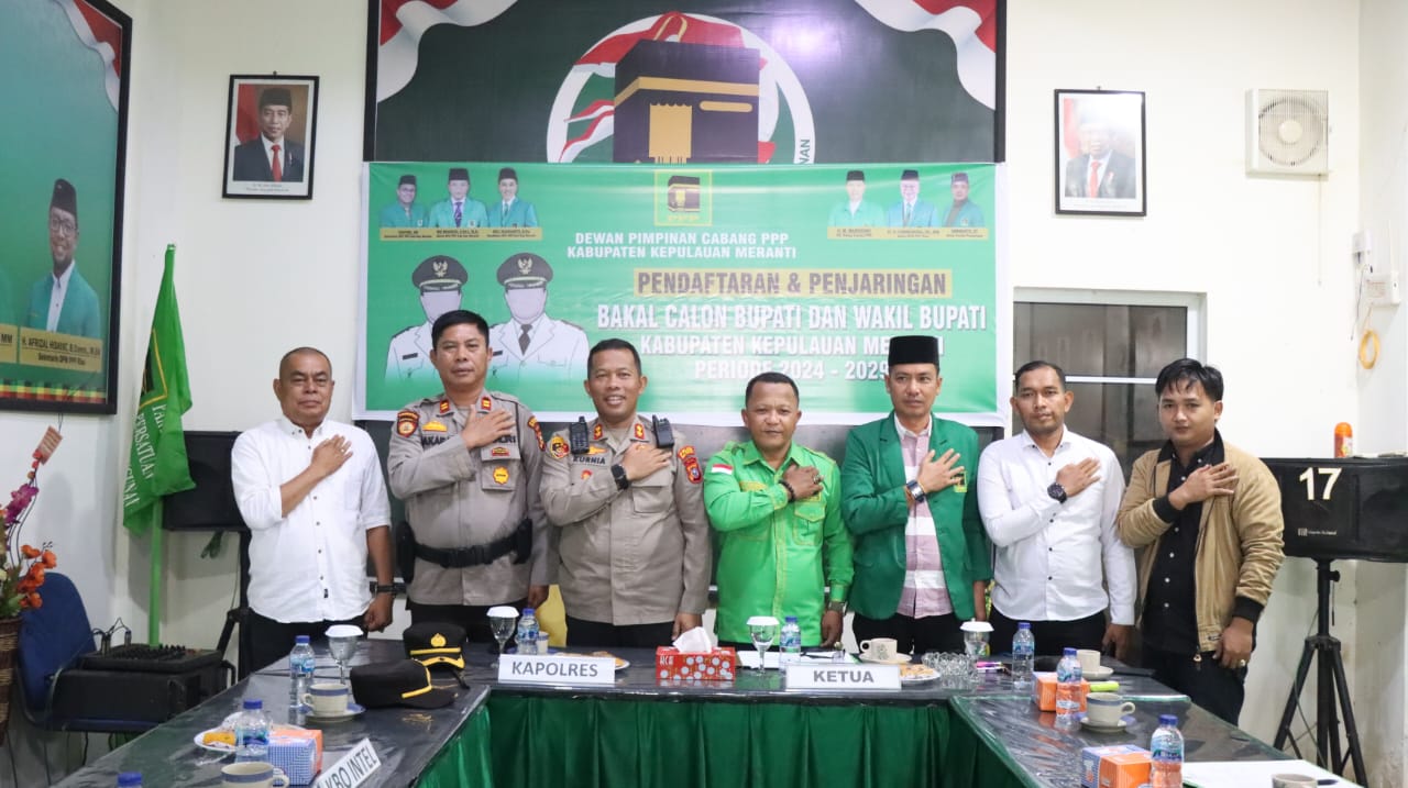 Cooling System Jelang Pilkada 2024, Kapolres Kepulauan Meranti Sambangi Kantor DPC PPP