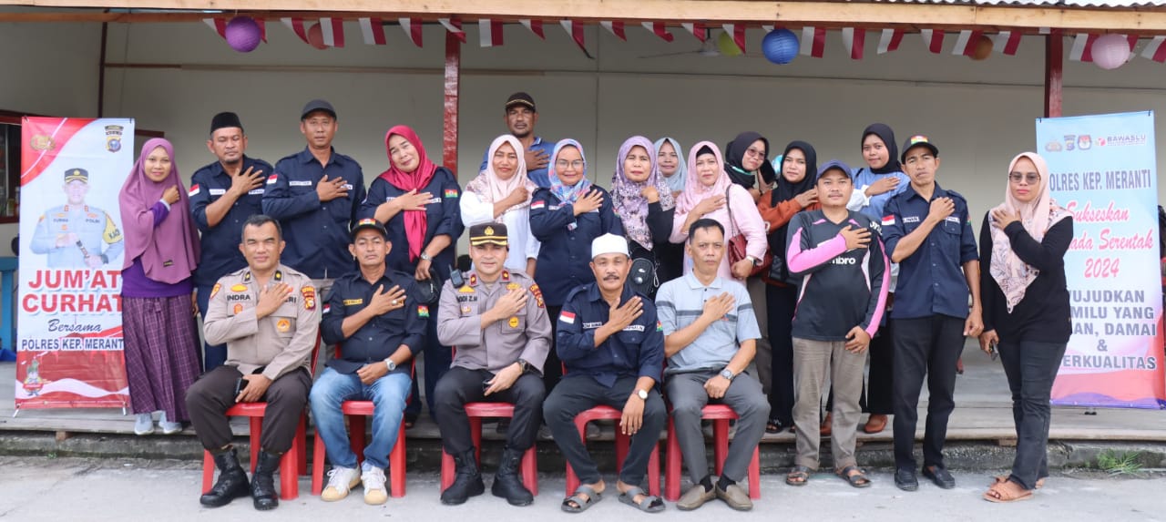 Polres Kepulauan Meranti Gelar Jum’at Curhat Bersama Perkumpulan Putra dan Putri Meranti Luar Negeri