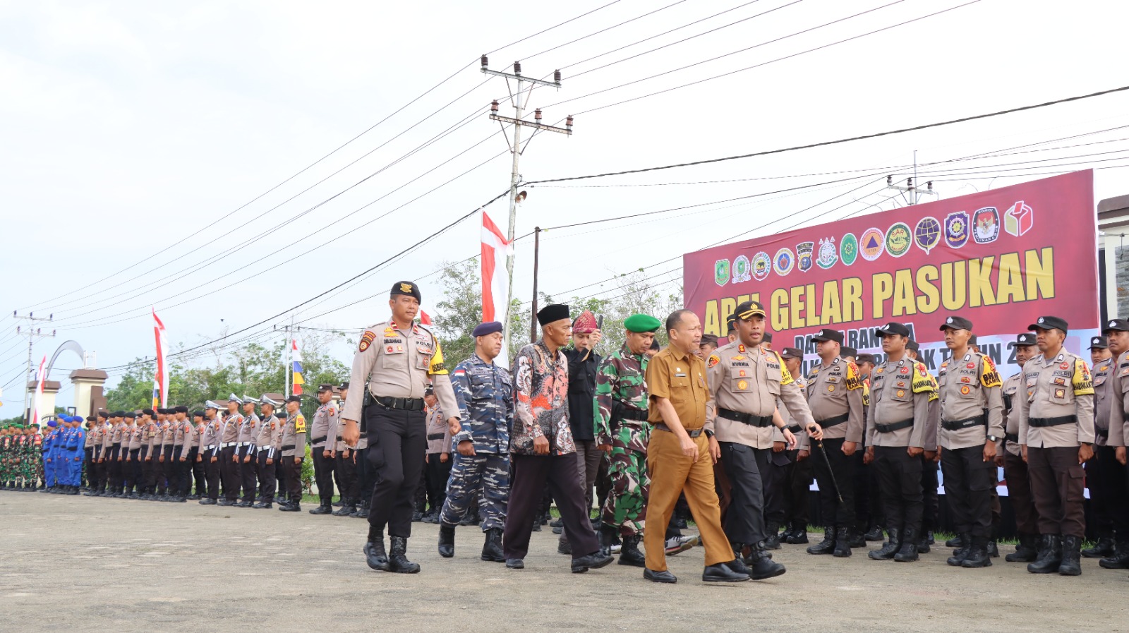 Polres Kep. Meranti Melaksanakan Apel Gelar Pasukan, Cek Kesiapan Personil Pengamanan Pilkada 2024