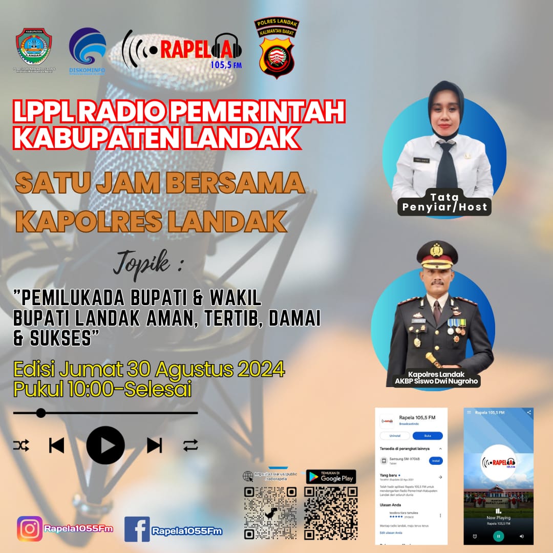 Talk Show Bersama Kapolres Landak : Strategi Aman dan Damai Hadapi Pilkada 2024