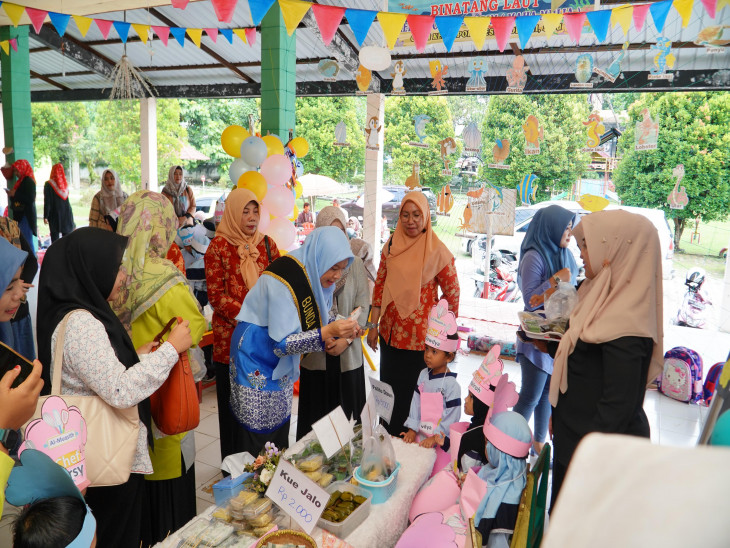 Bunda Paud Kabupaten Kampar Buka Kegiatan Praktek Program P5 Paud Terpadu Pertiwi Bangkinang Kota