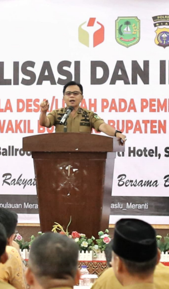 Plt.Bupati Kepulauan Meranti H. Asmar Tegaskan Seluruh Aparatur Desa Harus Bersikap Netral Dalam Pemilihan Kepala Daerah 2024