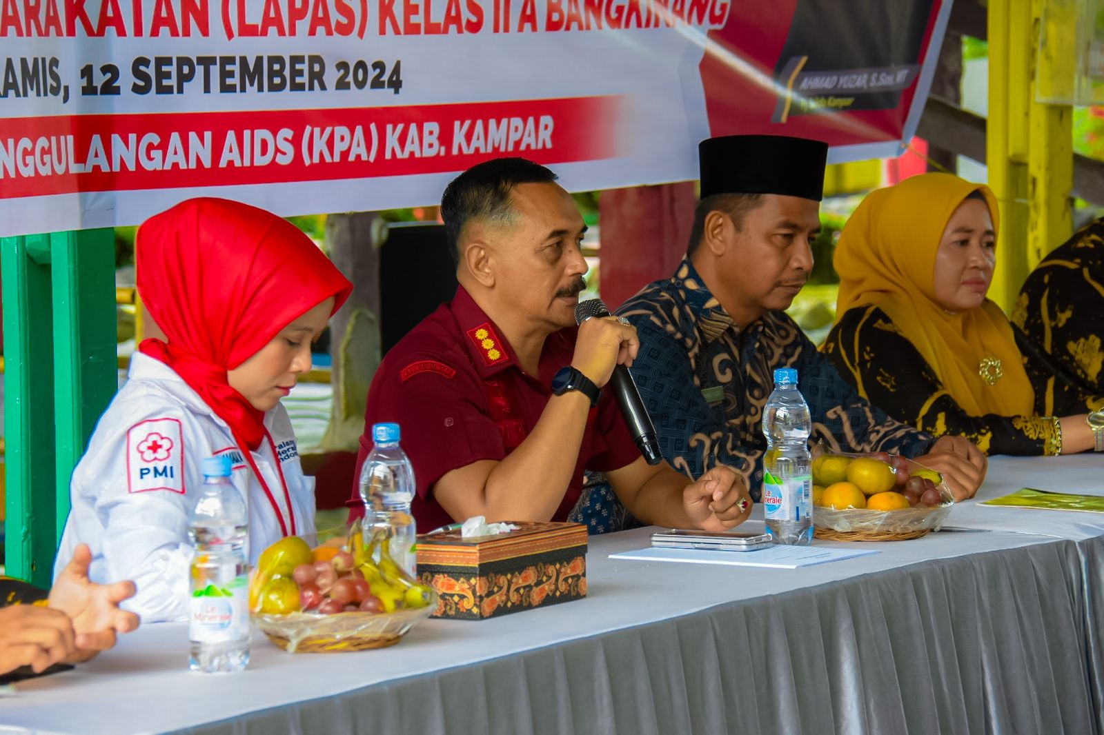 Pj Sekda Kampar Buka Sosialisasi Pencegahan HIV/AIDS Di Lapas Kelas II A Bangkinang