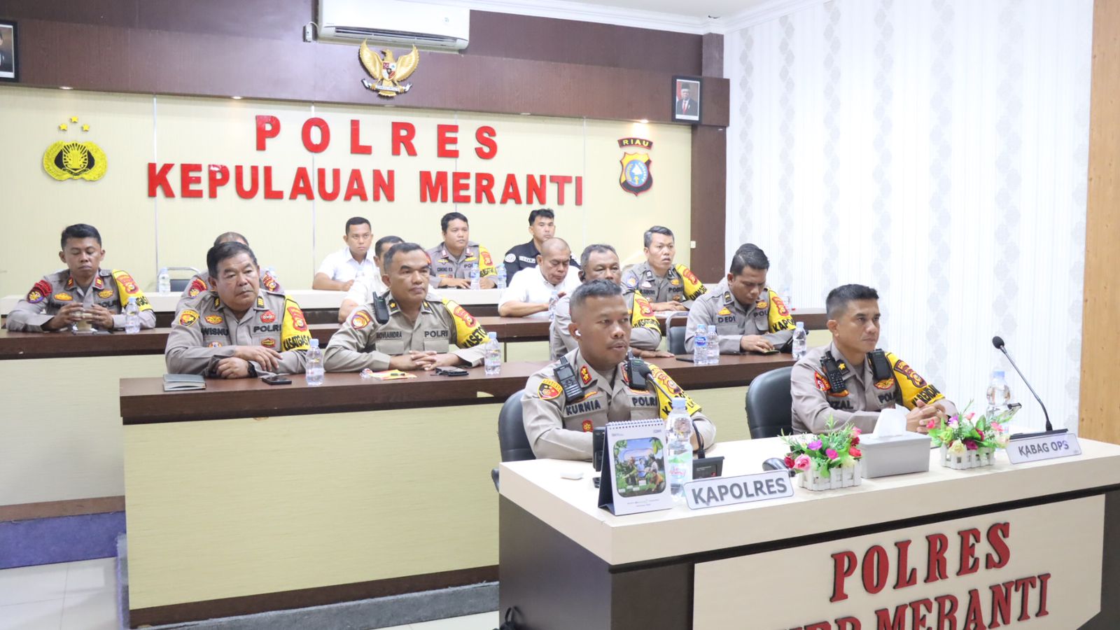 Hadir Giat Anev Pilkada via Zoom, Kapolres : Pesan Kapolda kepada Jajaran, Polri Netral