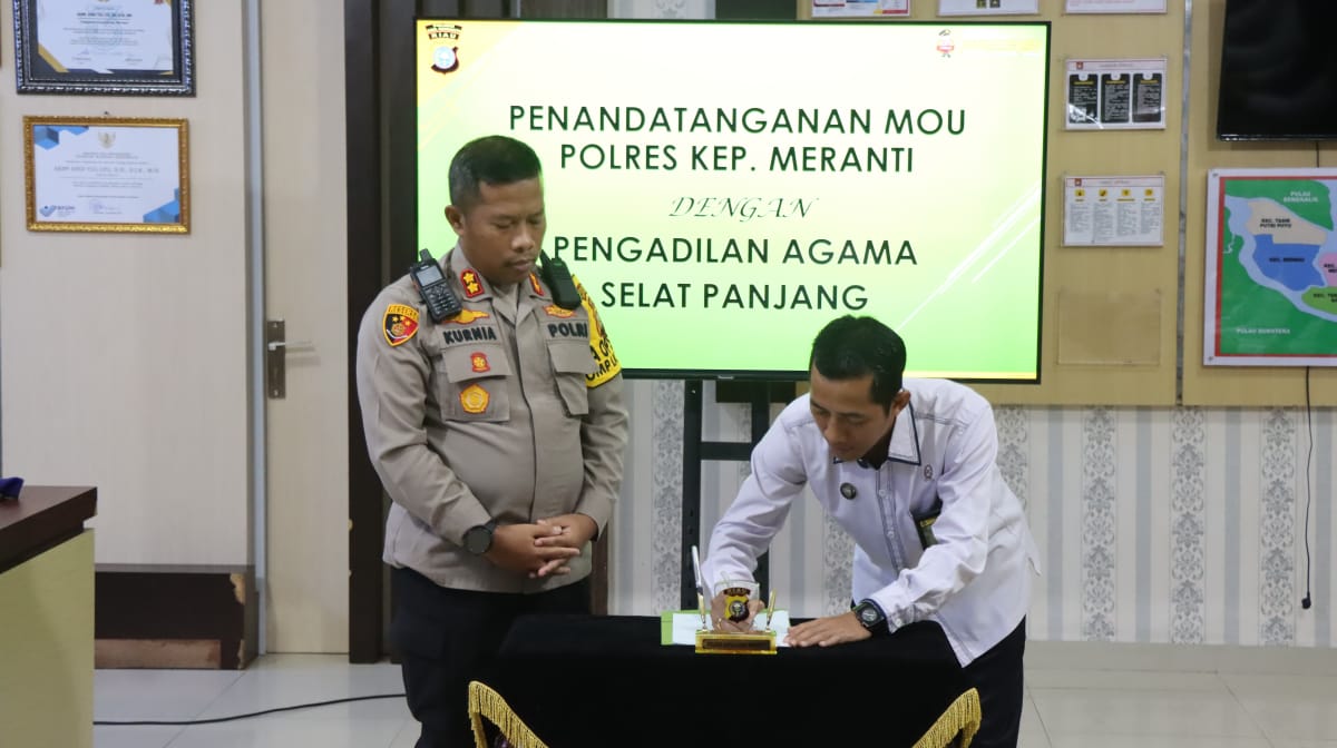 Terima Kunjungan Ketua Pengadilan Agama Selatpanjang, Kapolres Kepulauan Meranti Ajak Sukseskan Pilkada & Netralitas