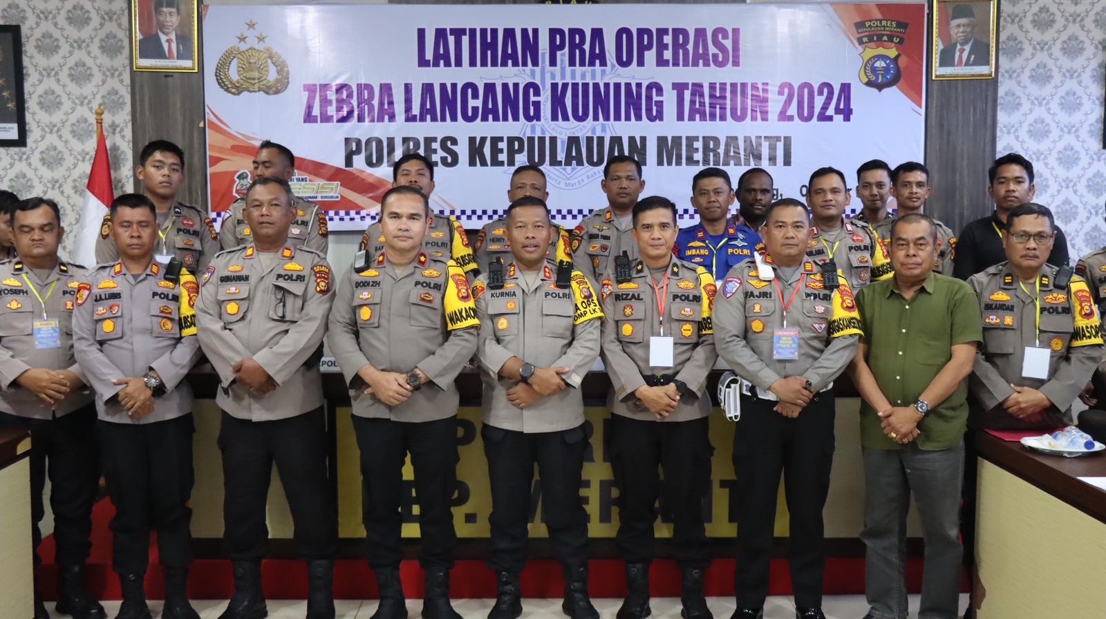 Operasi Zebra Lancang Kuning tahun 2024, Polres Kepulauan Meranti Awali Dengan Lat Pra Ops