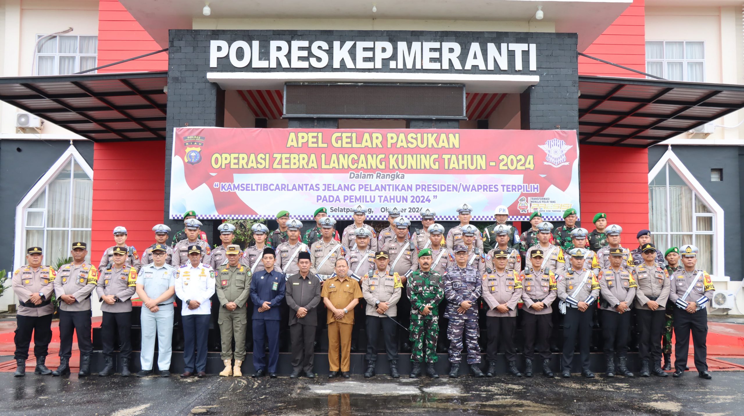 Pimpin Gelar Pasukan Operasi Zebra Lancang Kuning 2024, Kapolres Kepulauan Meranti Imbau Untuk Tertib Aturan Berlalu Lintas dalam Berkampanye