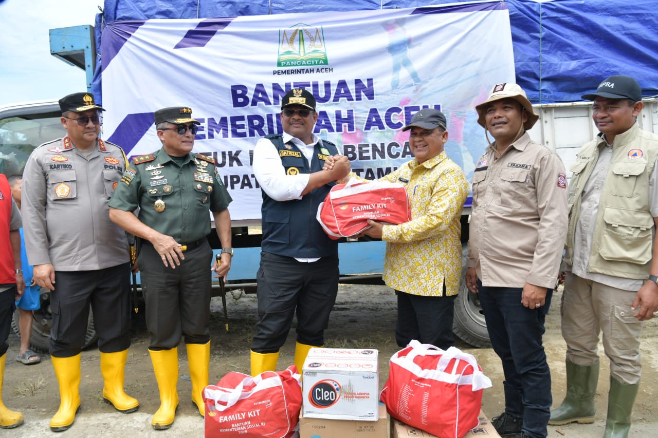 Pj Gubernur Safrizal Tinjau Langsung Lokasi Banjir di Aceh Tamiang