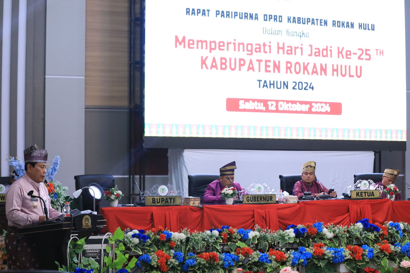 DPRD Gelar Rapat Paripurna HUT Kabupaten Rohul Ke-25 Tahun 2024