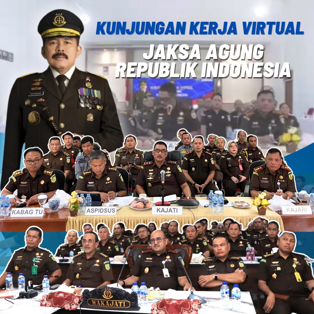 Pengarahan Jaksa Agung Republik Indonesia ST. Burhanudin Dalam Kunjungan Kerja Virtual Bersama Jajaran Kejaksaan Seluruh Indonesia