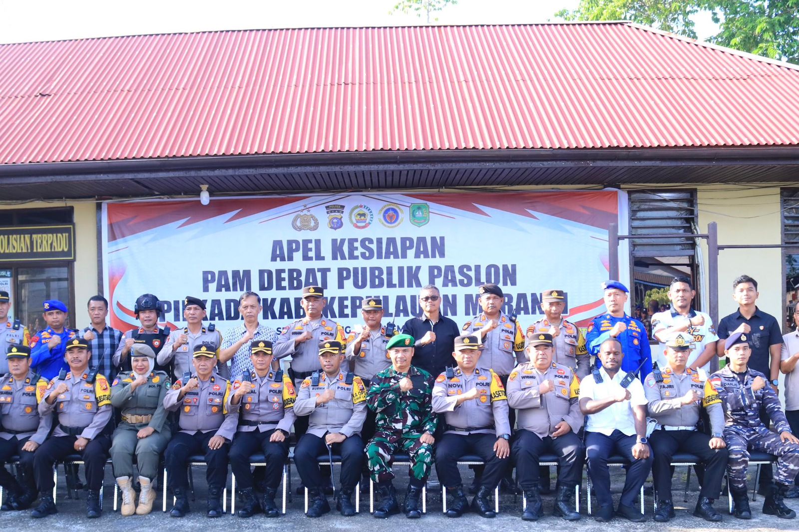 Polres Kepulauan Meranti Gelar Apel Kesiapan & Gladi Pengamanan Debat Publik Pilkada 2024