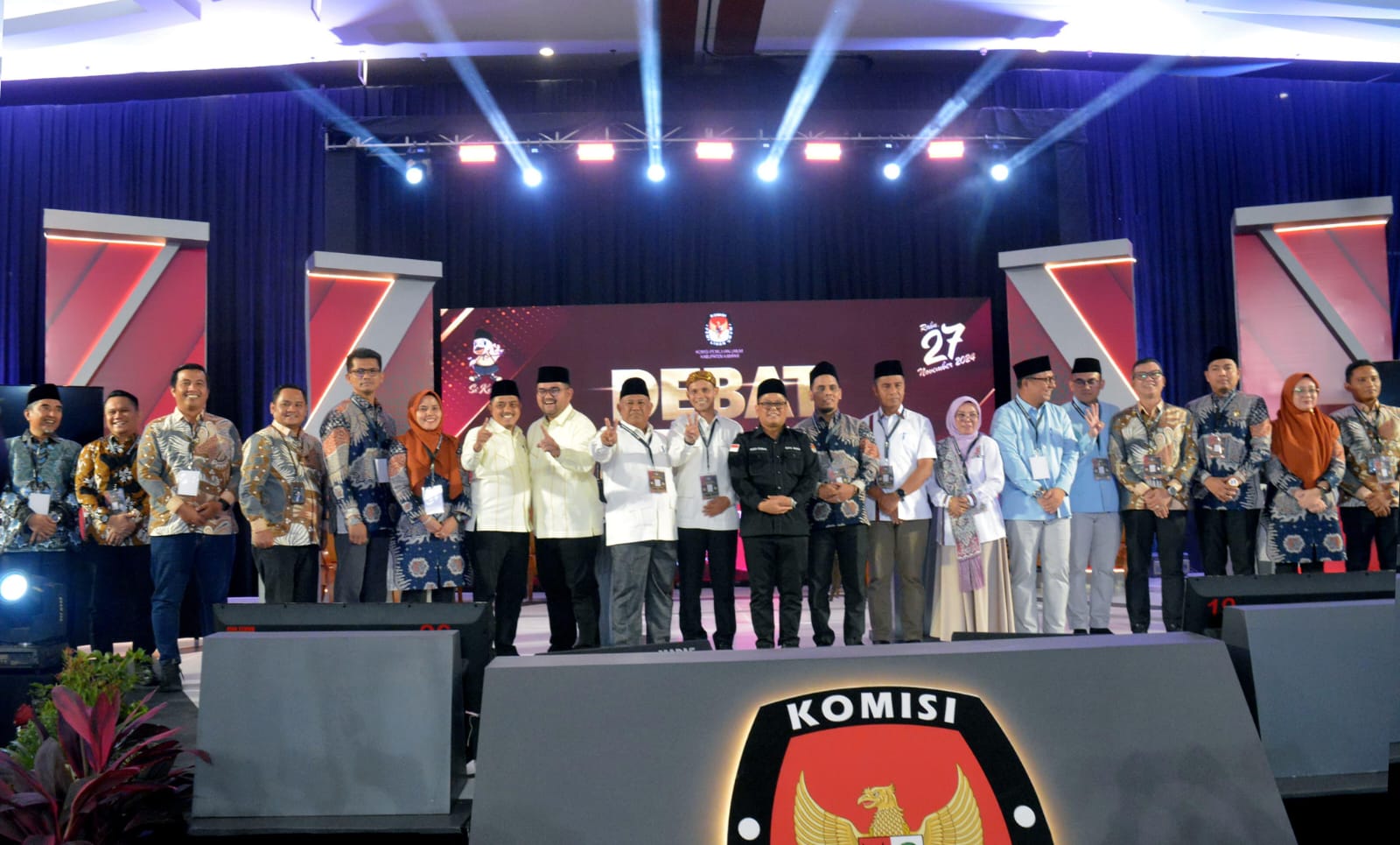 KPU Kampar Gelar Debat Publik Calon Bupati dan Wakil Bupati