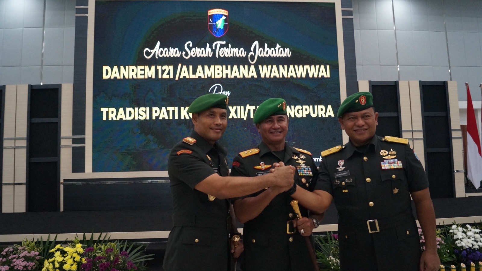 Jabat Sebagai Danrem 121/ABW, Brigjen TNI Purnomosidi,S.I.P.M.A.P.M.Han.Siap Lanjutkan Program Korem 121/ABW