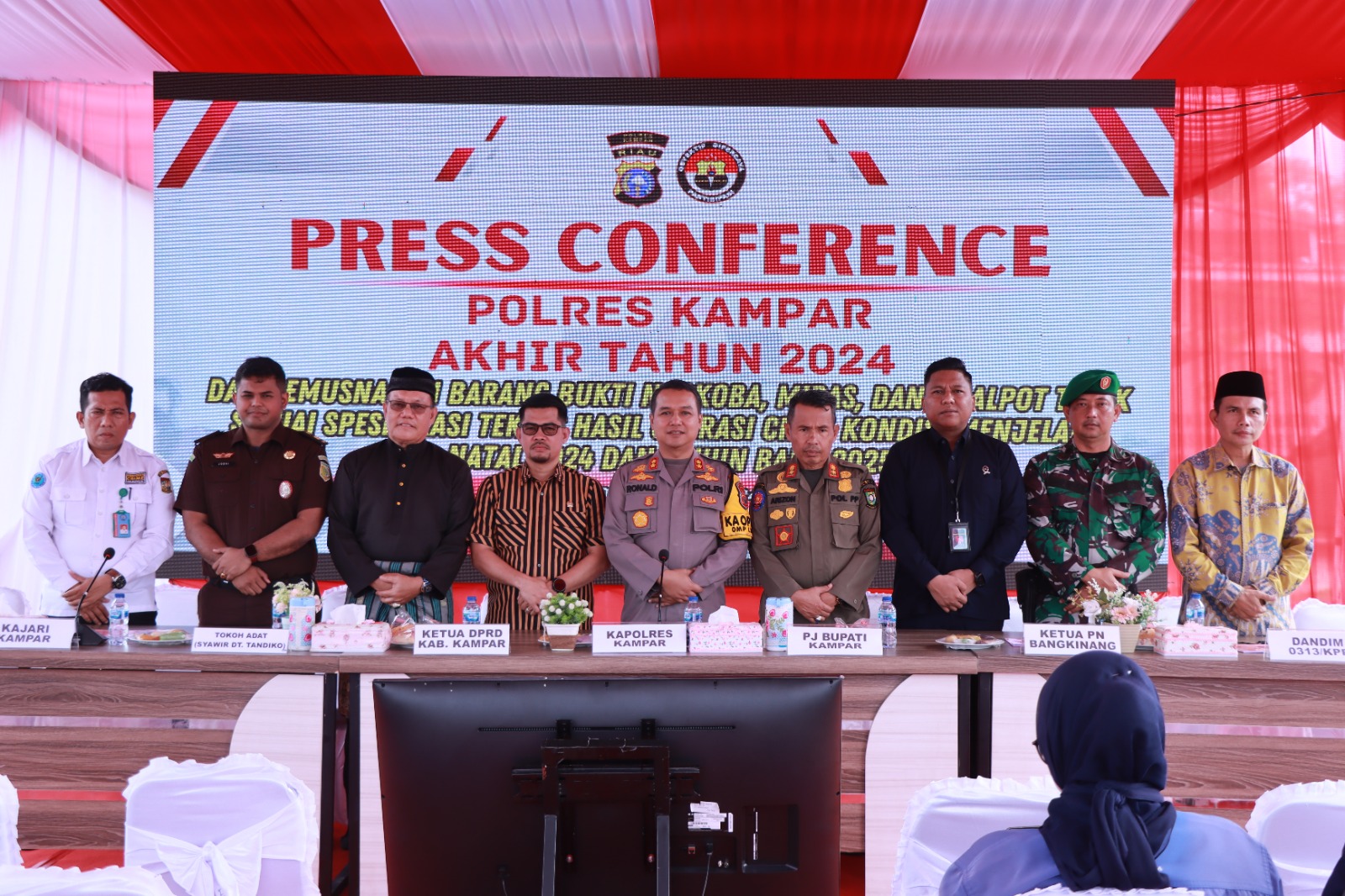 Polres Kampar Ungkap Ribuan Kasus Sepanjang 2024,Narkoba Jadi Sorotan,Komitmen Tingkatkan Pelayanan di Tahun 2025