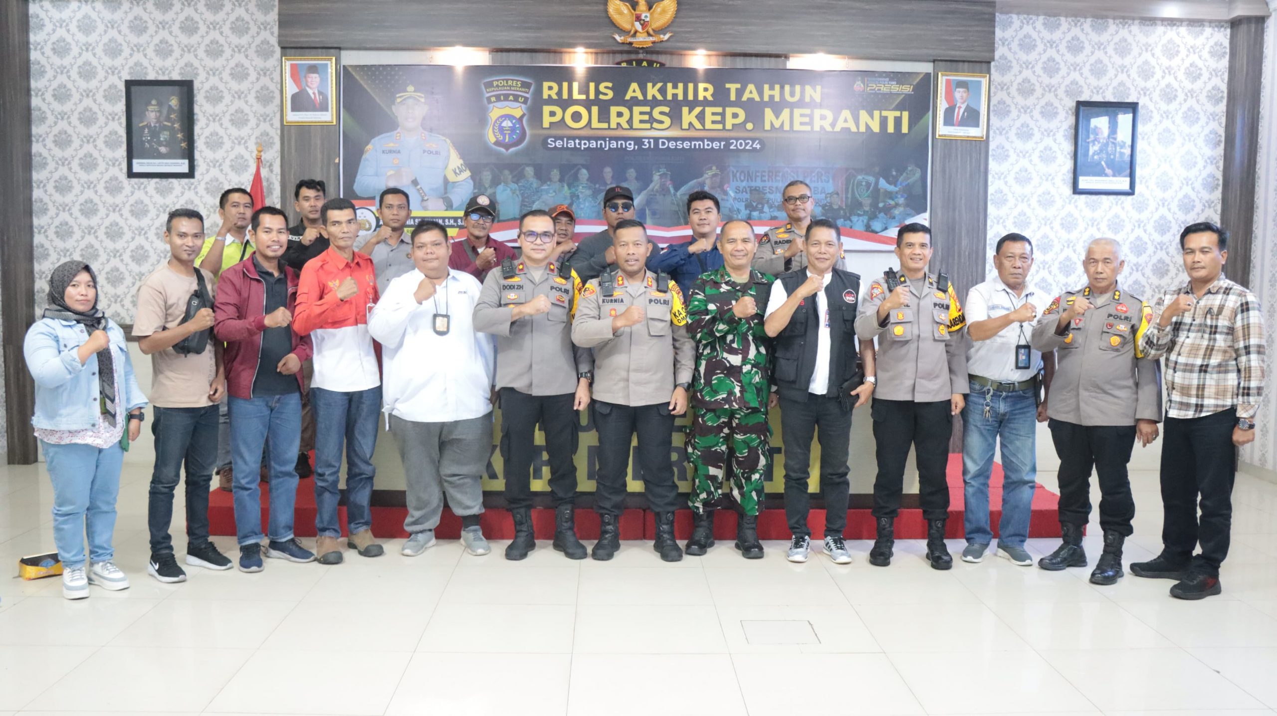 Polres Kepulauan Meranti Gelar Press Release Akhir Tahun 2024