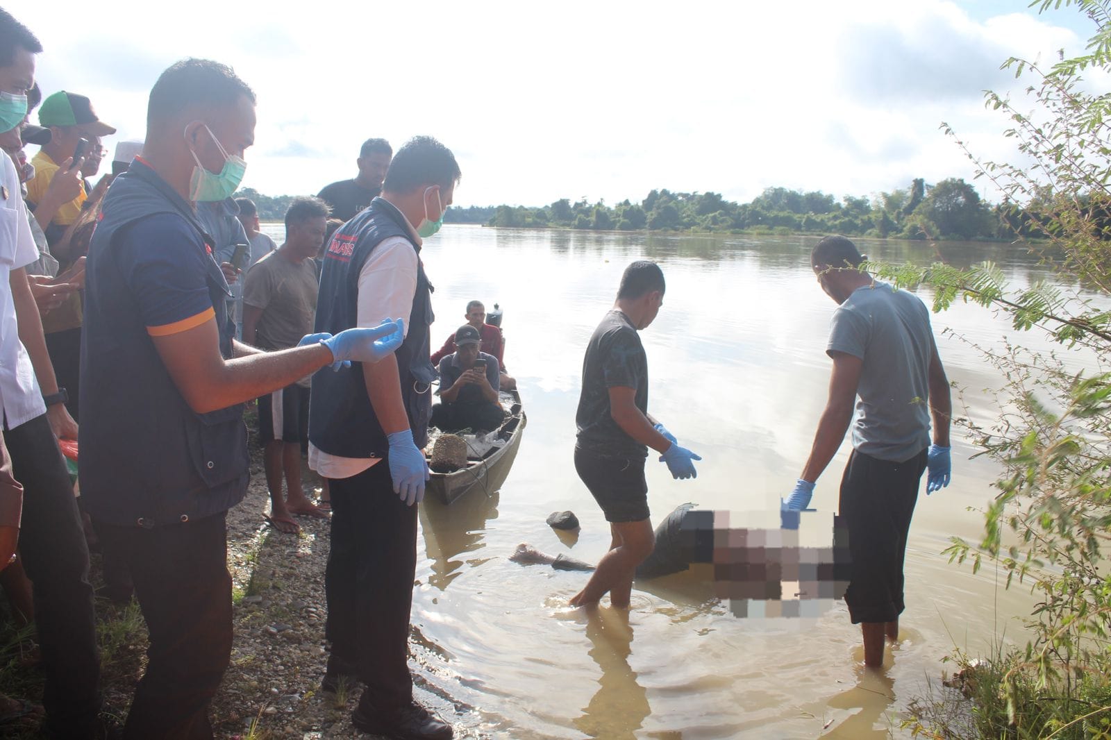 Misteri Mayat Mengapung di Sungai Kampar, Korban Diduga Tenggelam