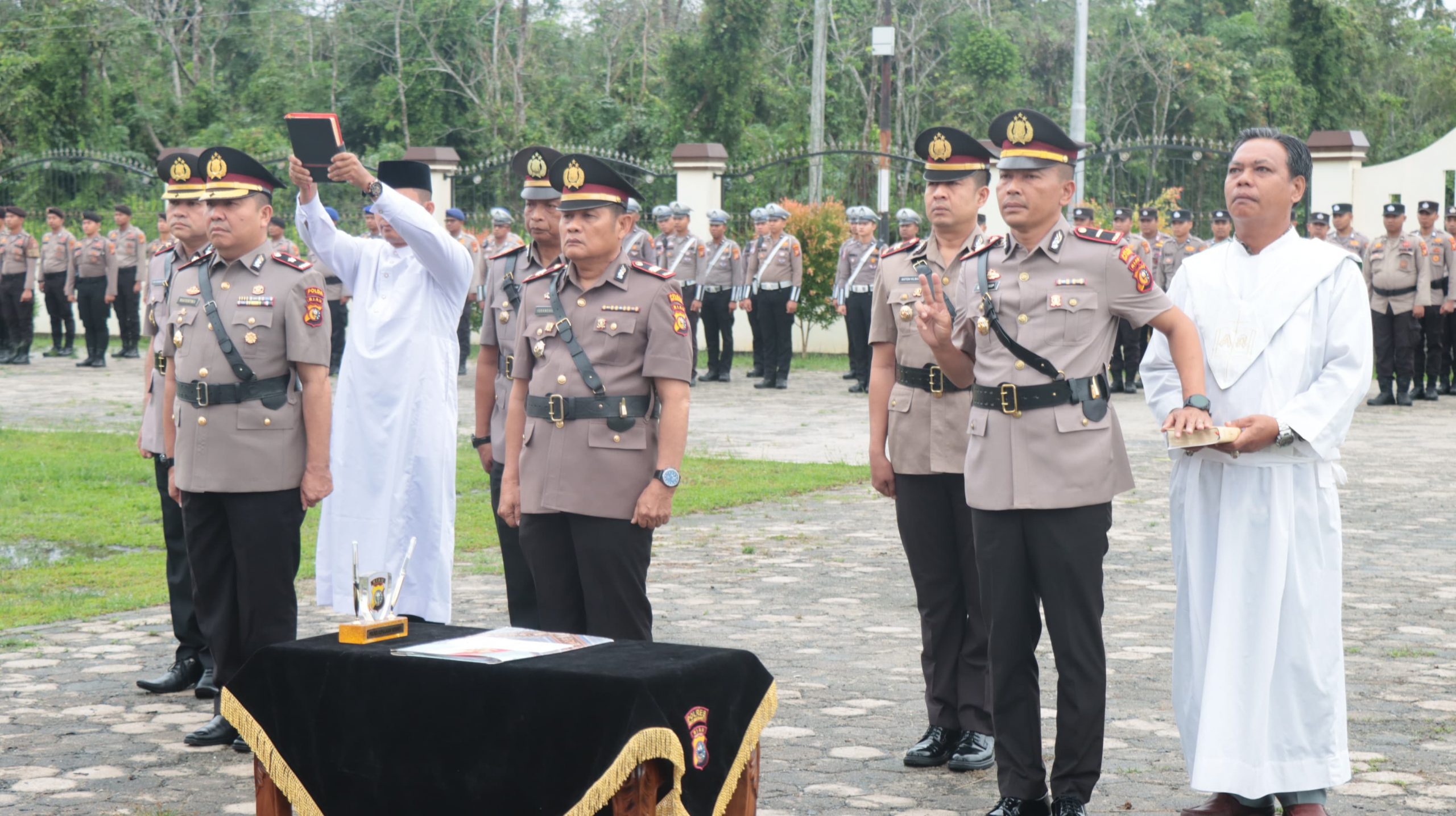 Kapolres Pimpin Sertijab 6 Pejabat Utama Polres Kepulauan Meranti