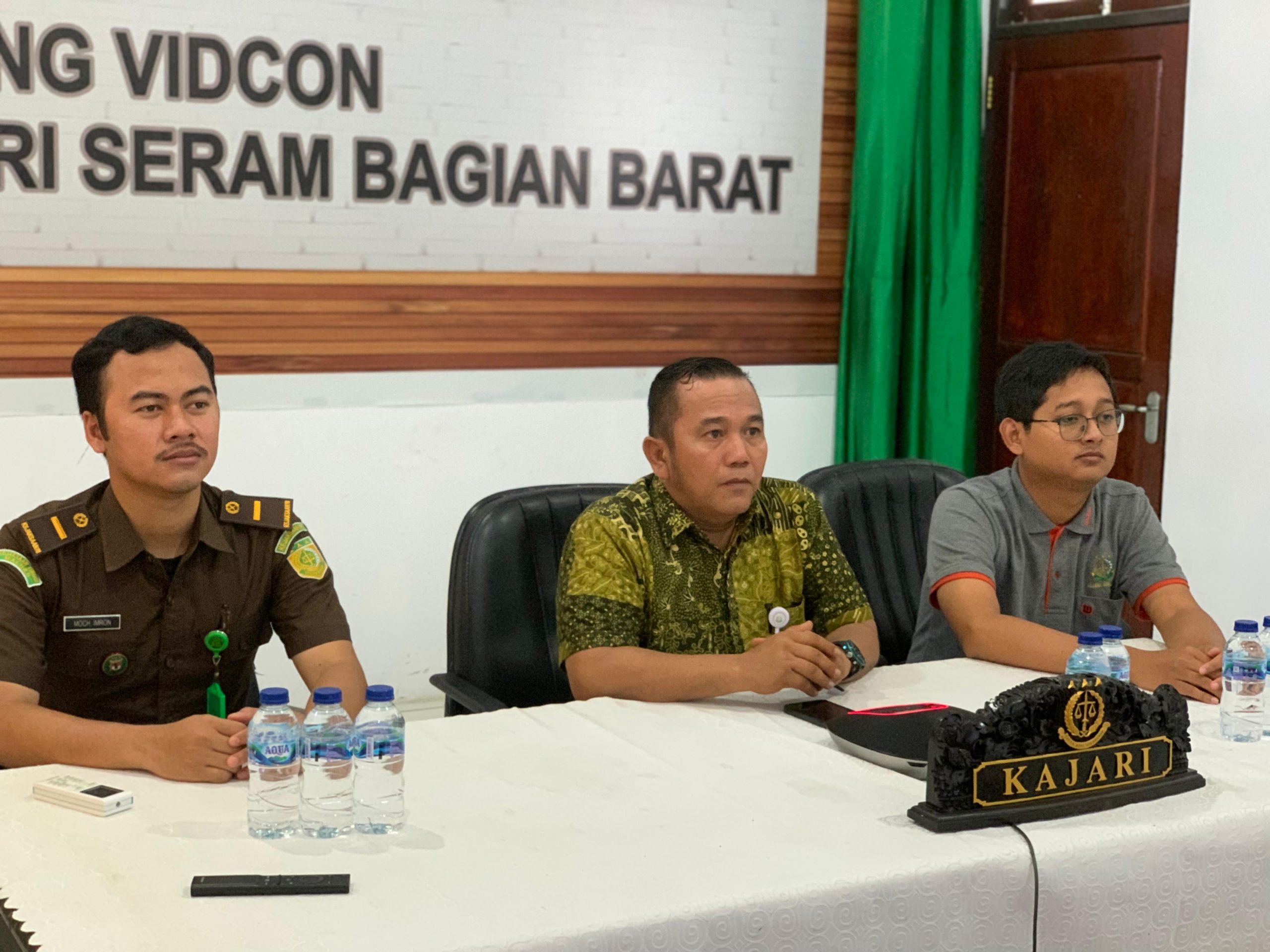 Plt. Kajari SBB Mengikuti Vidcon Pengarahan Jaksa Agung Muda Intelijen