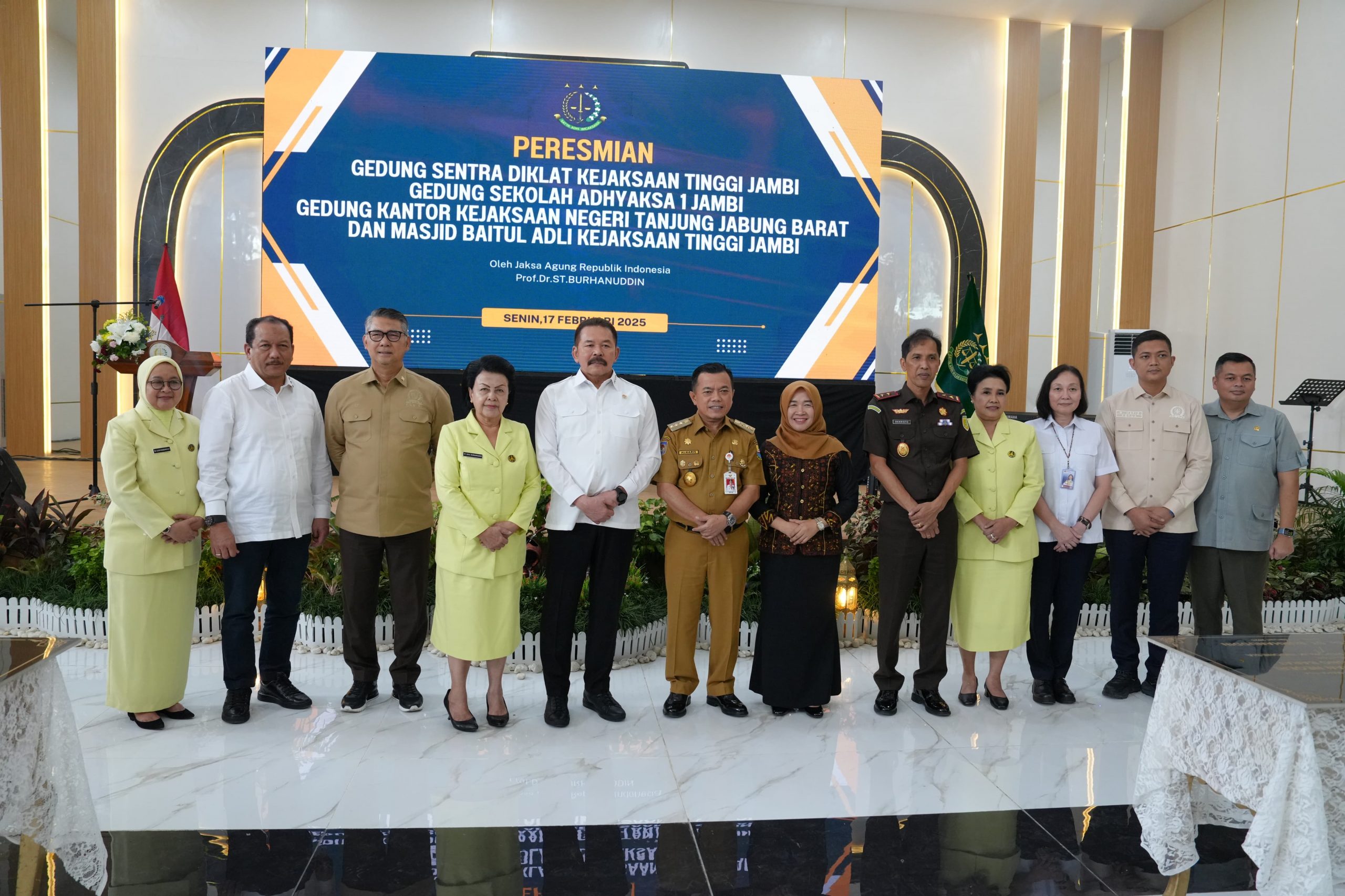 Jaksa Agung RI Pimpin Groundbreaking Rumah Sakit Adhyaksa Jambi,Resmikan Sentra Diklat dan Gedung Sarana Lainnya