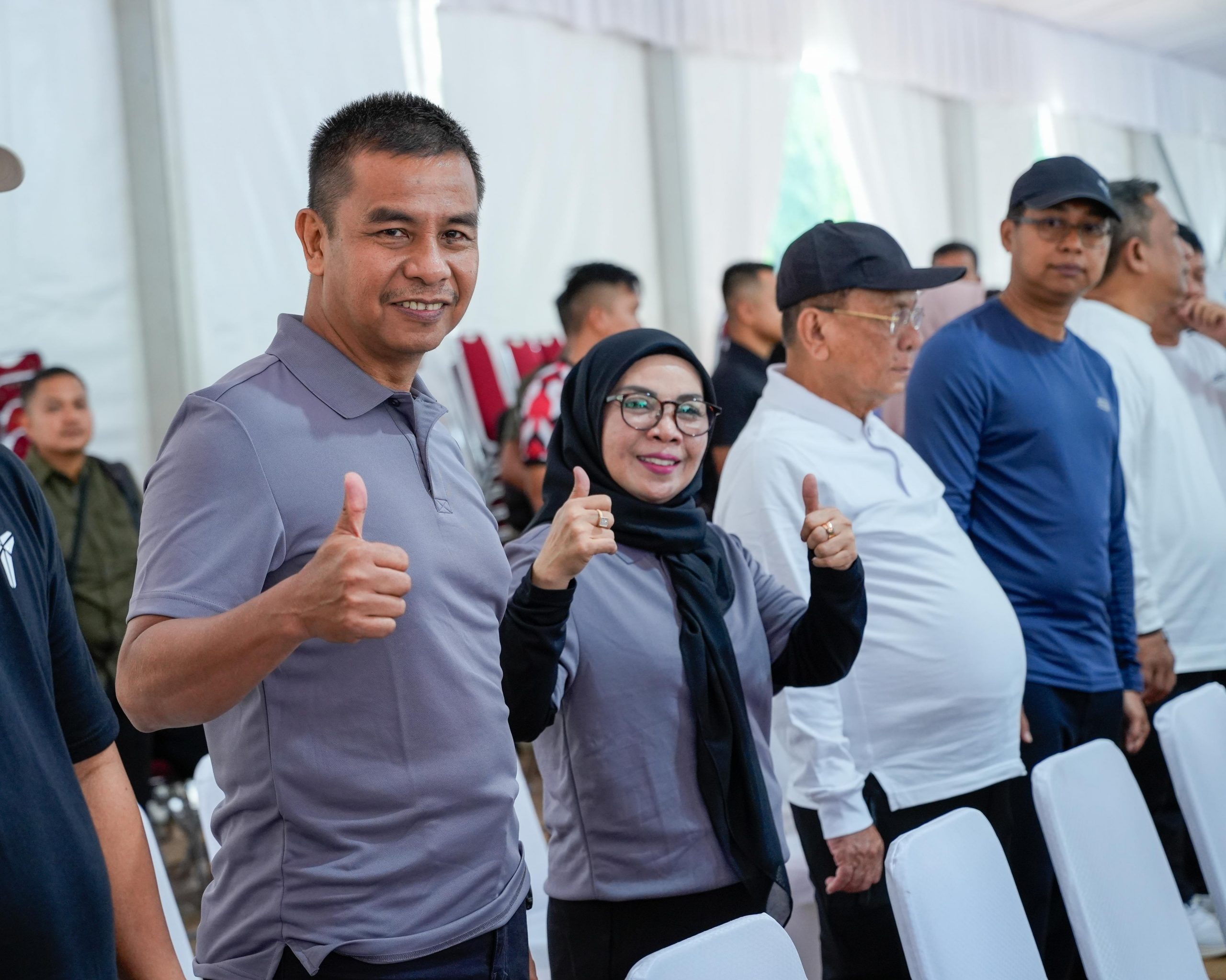 Penuh Semangat dan Khidmat, Bupati dan Wakil Bupati Terpilih Kabupaten Kampar Ikuti Gladi Persiapan Pelantikan Kepala Daerah Se Indonesia