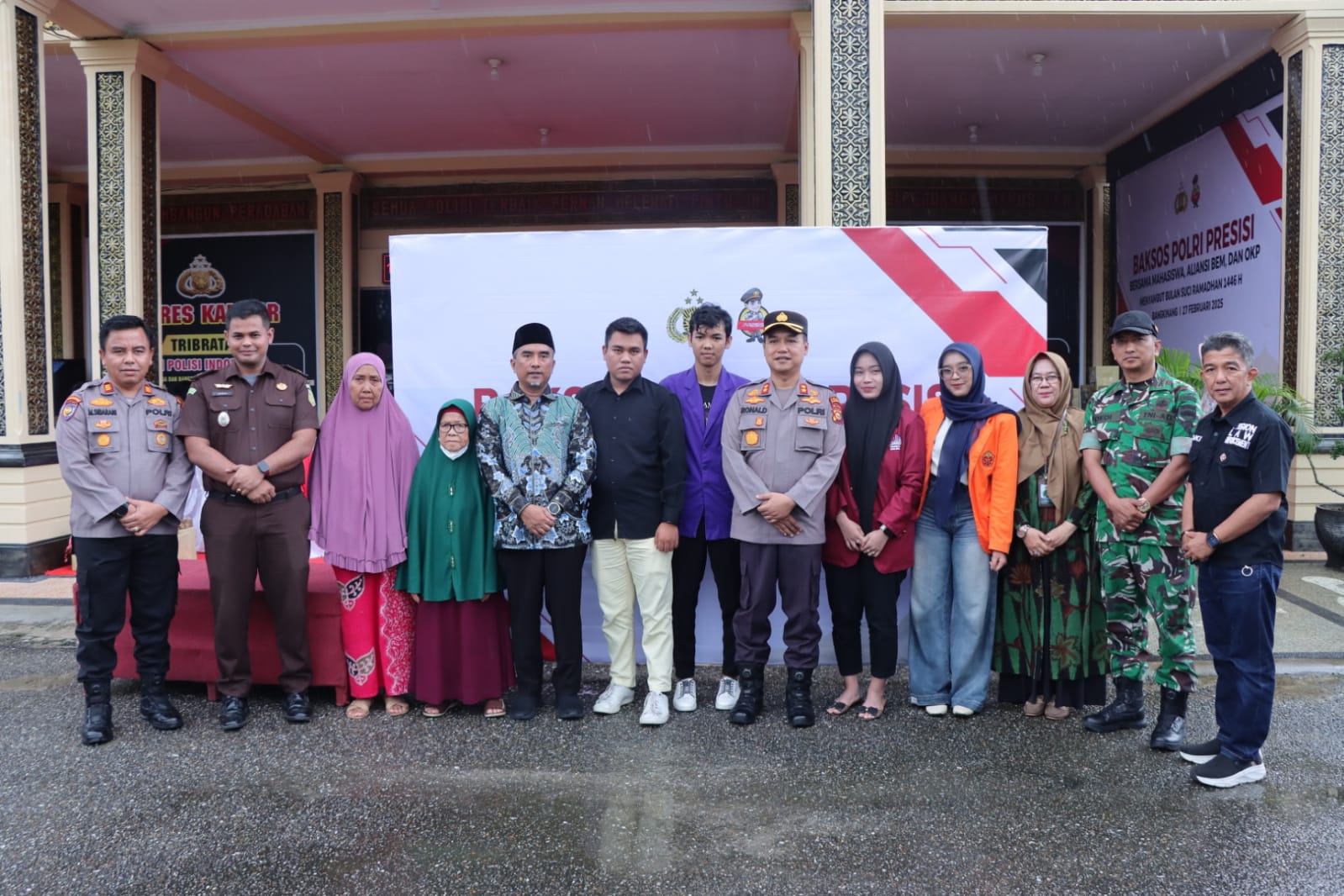 Polres Kampar Salurkan Bantuan Sembako Jelang Ramadan, Wujudkan Kepedulian dan Sinergi