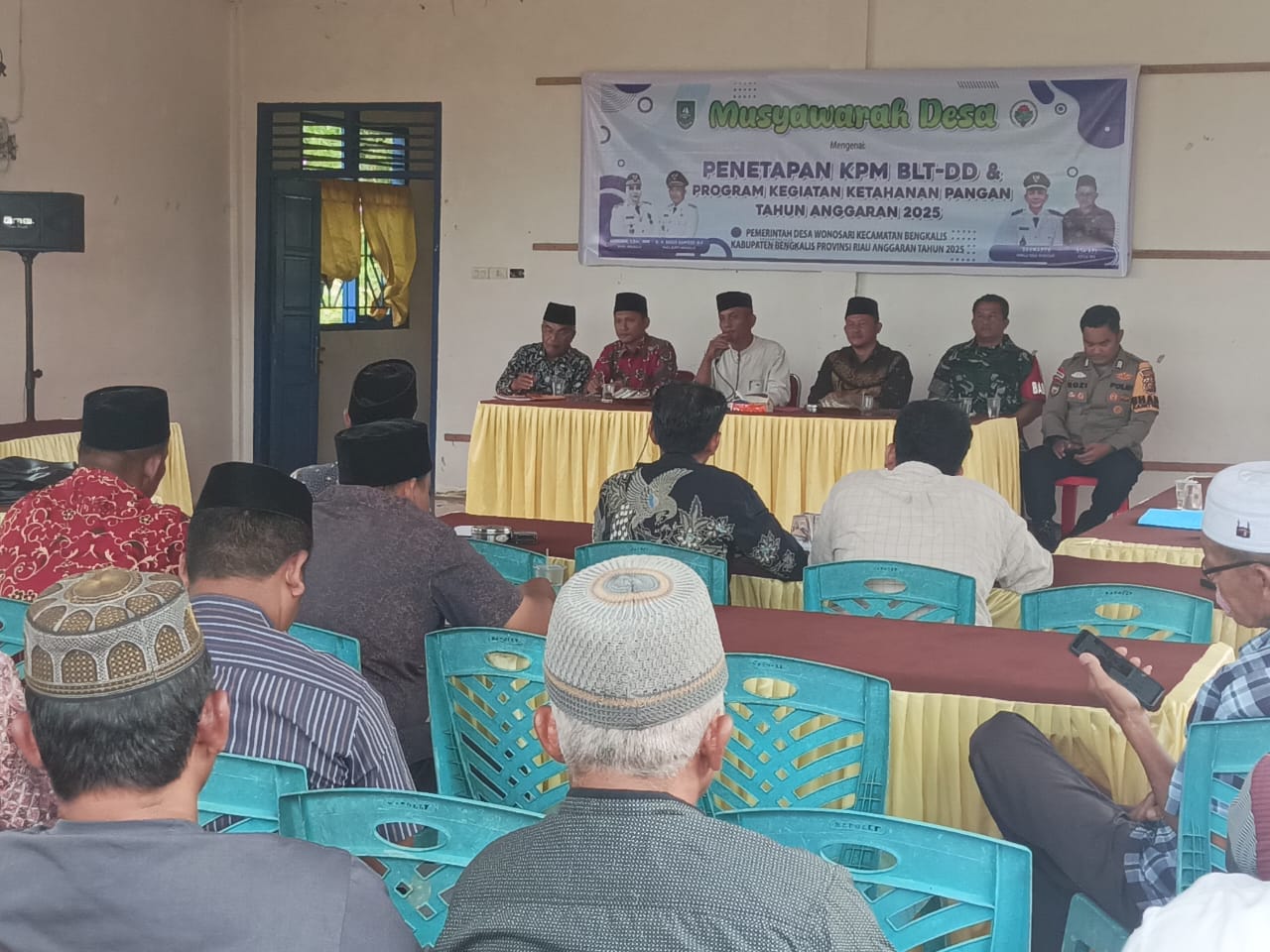 Pemerintah Desa Wonosari mengelar. Musdes Penetapan BLT-DD 2025 dan Prioritas program Ketahanan Pangan dan Laporan BUMDesa