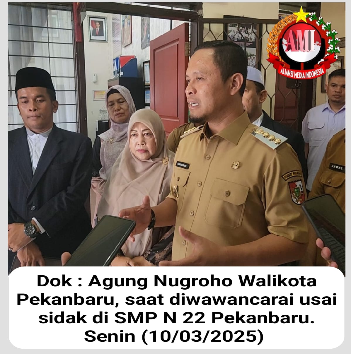 Wujudkan Pekanbaru Cinta Al Qur’an, Walikota Pekanbaru Lakukan Sidak ke Satuan Pendidikan SD dan SMP di Pekanbaru