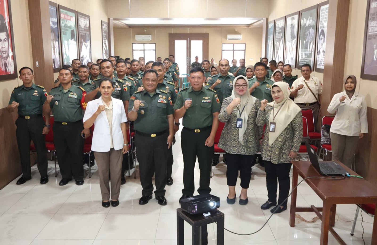 Polkes Blitar, Gandeng Kodim 0808 Serta BPJS Sosialisasi Kesehatan Dan Bahaya Narkoba