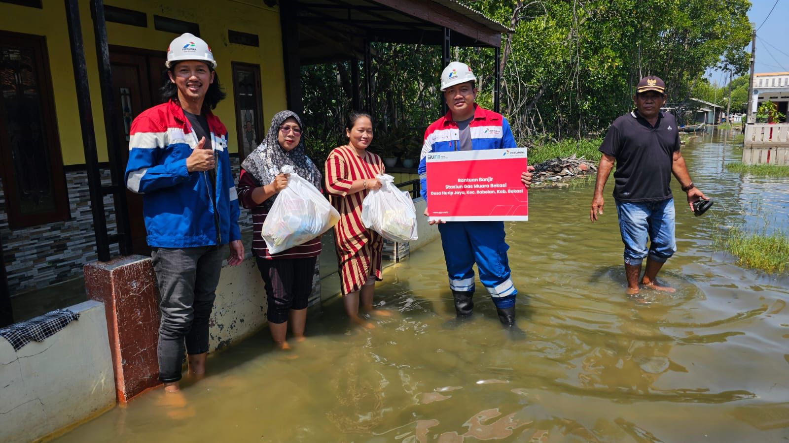 Bantu Pemulihan Korban Banjir, CSR PGN Jangkau 3000 Jiwa di Bekasi dan Jakarta Timur