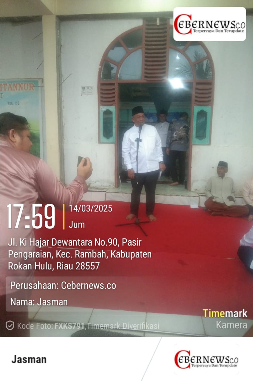 Bupati Anton ST MM Melaksanakan Sapari Romadon Di Kaiti Desa Rambah Tegah Barat