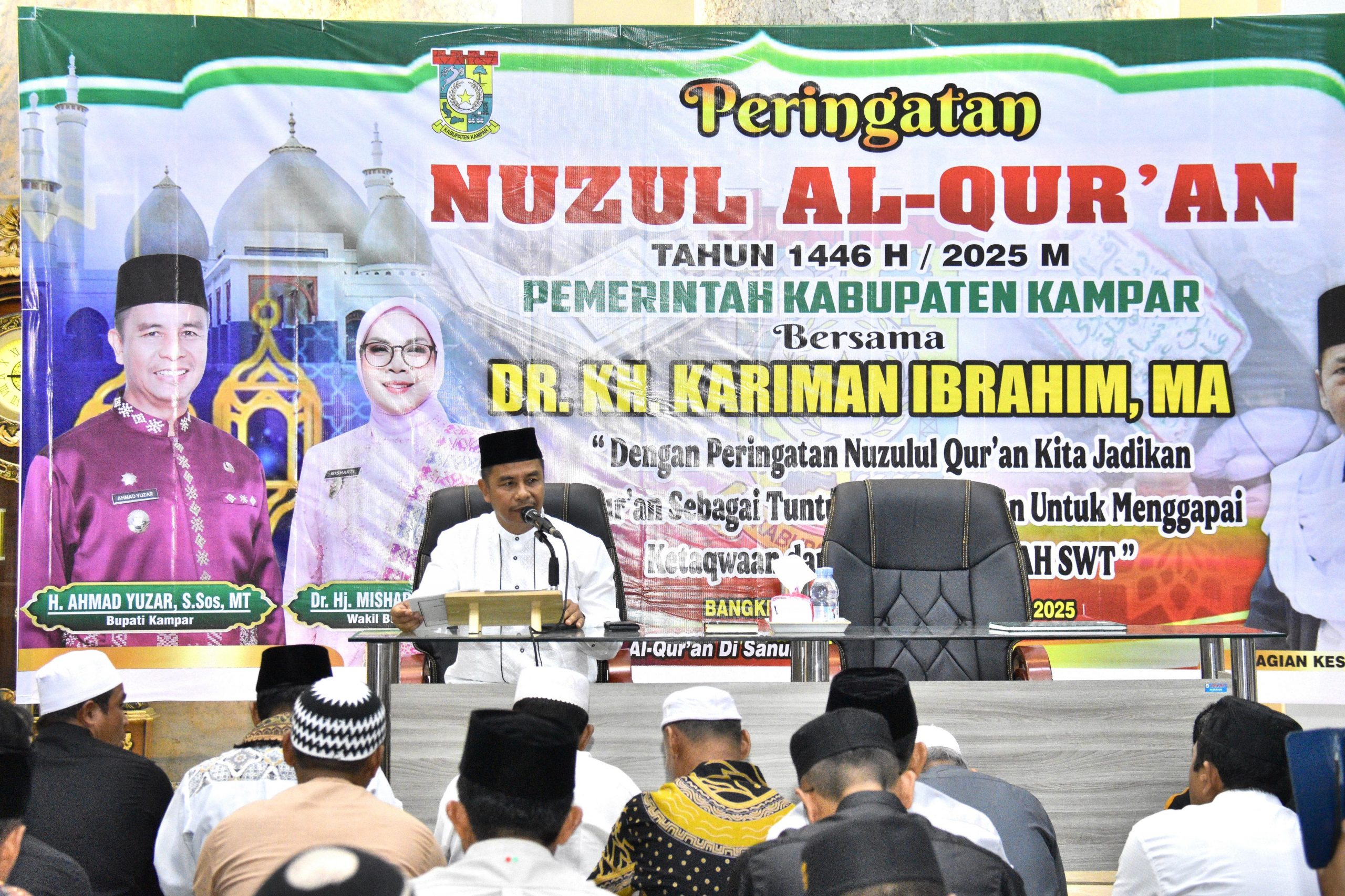 Pemda Kampar Bersama Masyarakat Peringati Nuzul Qur’an Bertepatan Malam 17 Ramadhan 1446 H