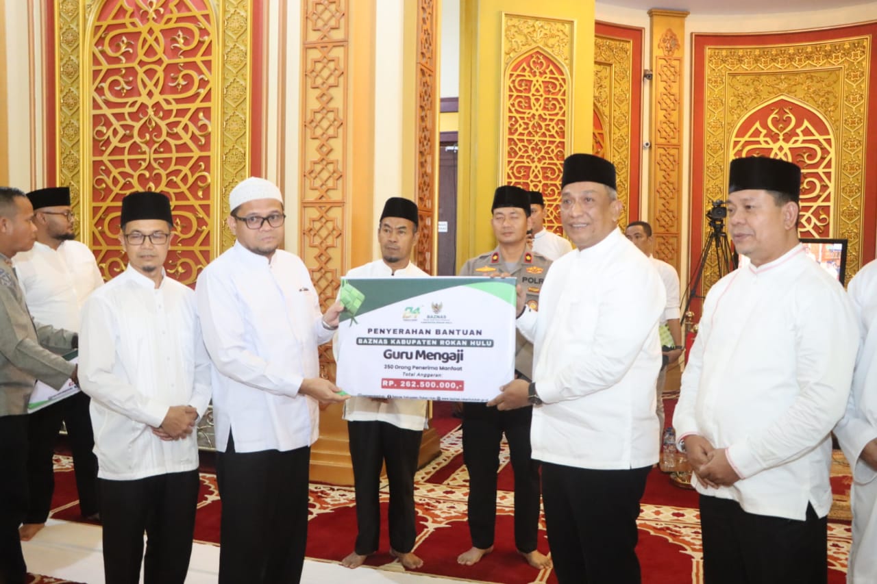 Bupati Rokan Hulu Anton ST MM Memperingati Nuzul Qur’ an 1446 H Di Islamic Center Menghimbau Mari Fokus Beribadah