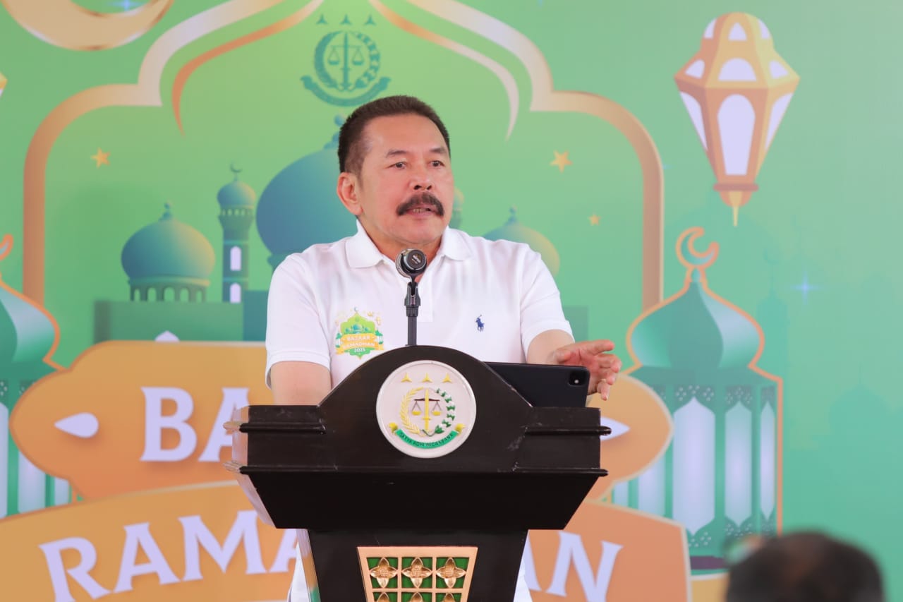 Jaksa Agung ST Burhanuddin : Bazar Ramadan 2025 Kejaksaan Agung Mendukung Perkembangan UMKM Pangan Nasional