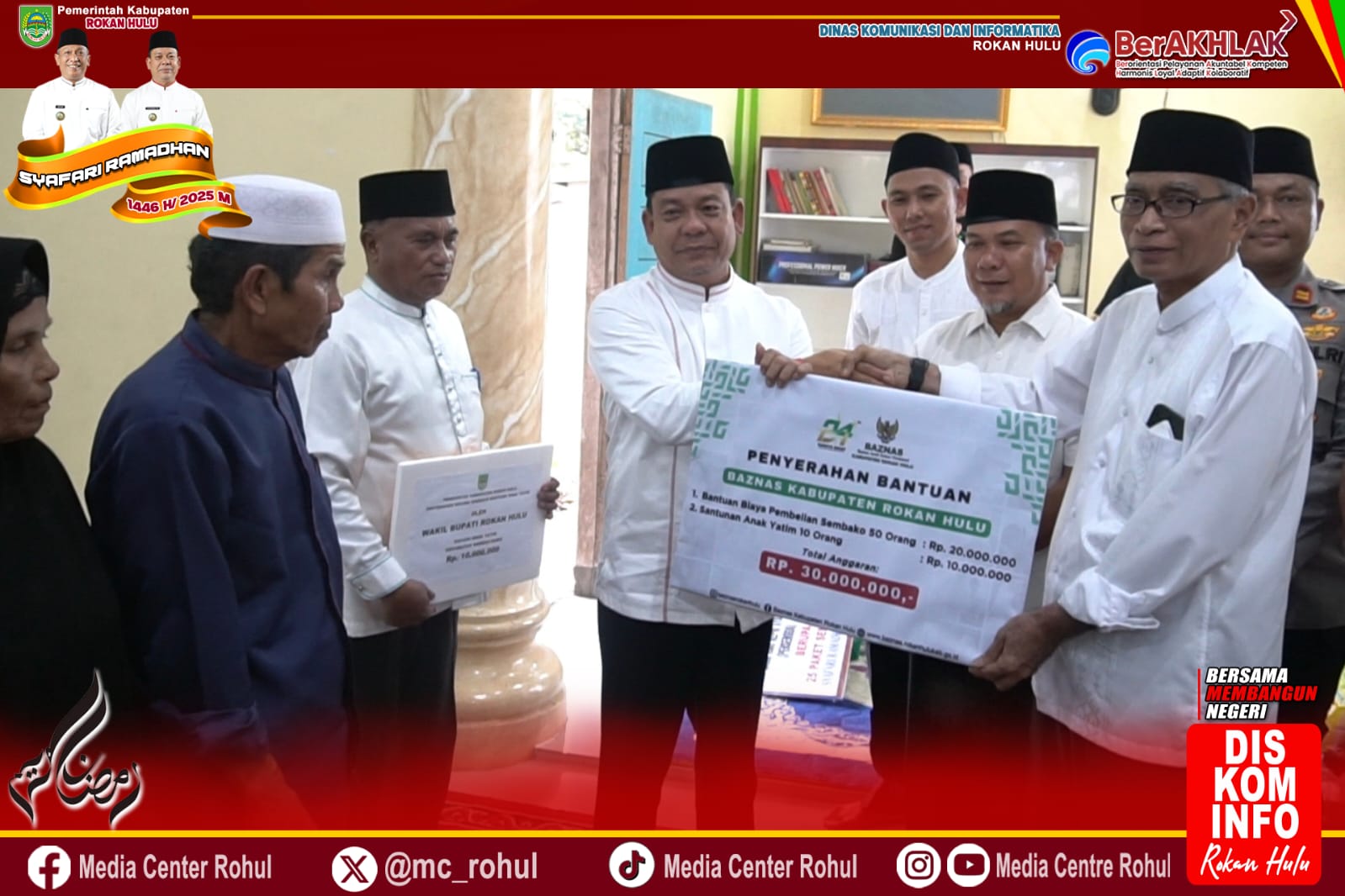 Safari Ramadan 1446 H / 2025 M, Wabup H. Syafaruddin Poti Kunjungi Kecamatan Rambah Samo