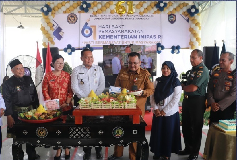 Lapas Pasir Pengaraian Rayakan Peringatan Puncak HBP ke-61 Dengan Meriah
