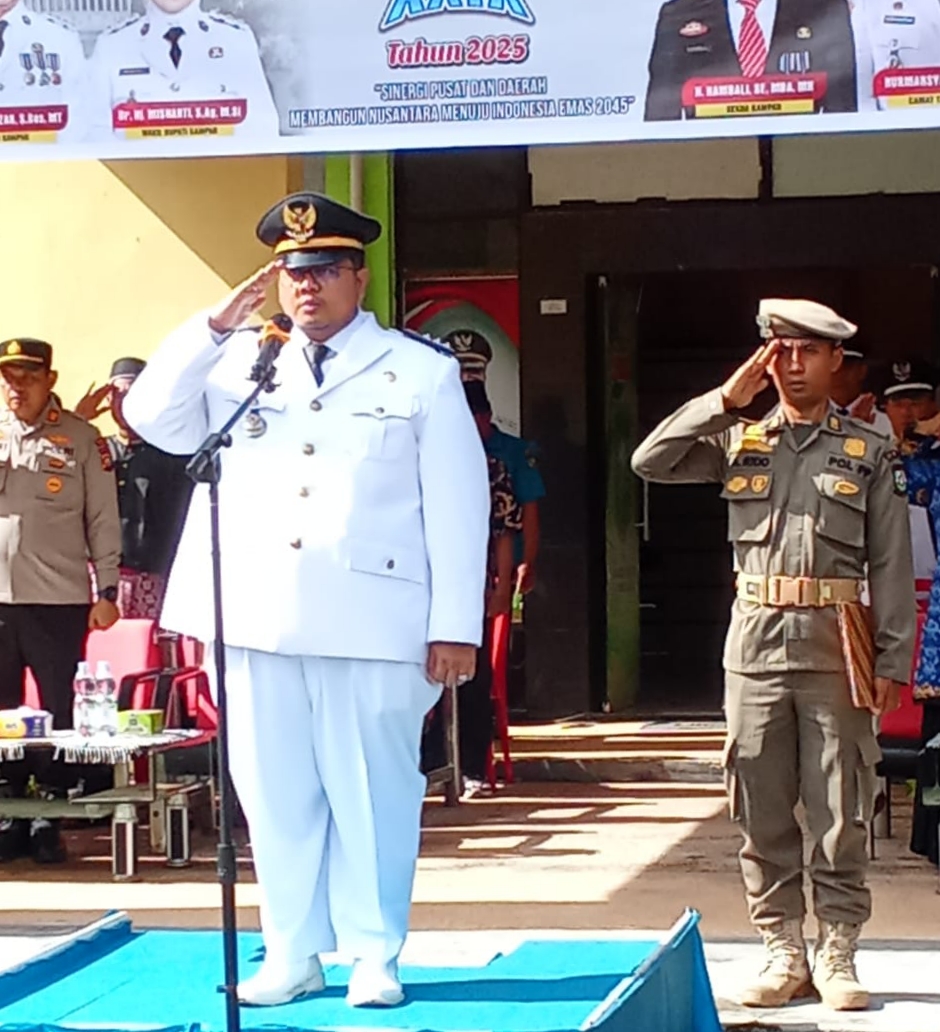 Camat Tapung Hilir Pimpin Upacara Peringatan Hari Otda Ke-29 Tahun 2025