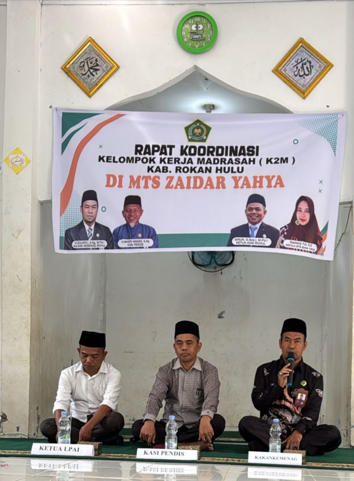 Rapat Koordinasi Kelompok Kerja Madrasah Dengan Ketua LPAI Kab Rokan Hulu