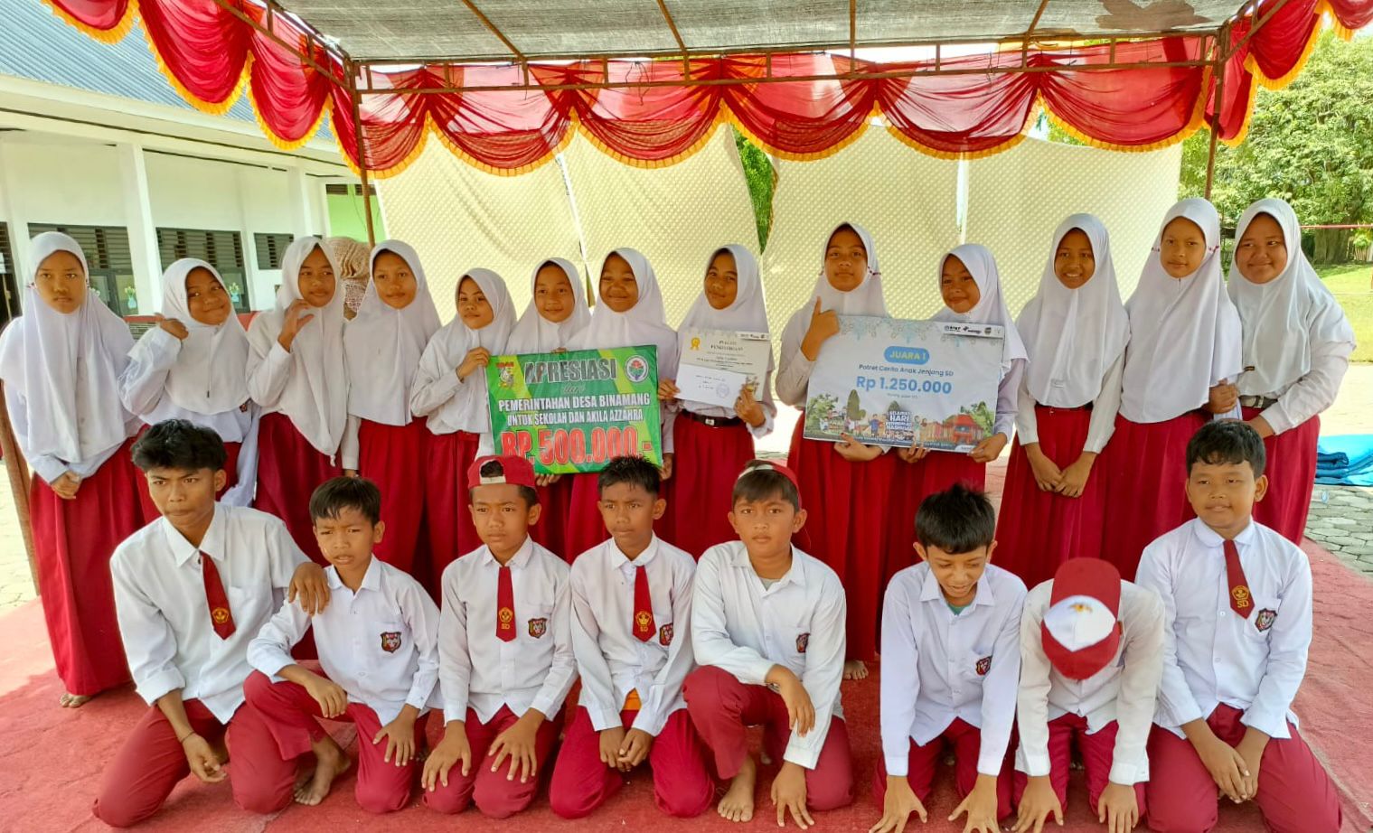 Siswi UPT SDN 001 Binamang, Akila Azzahra Berhasil menjadi juara 1 Tingkat Provinsi dan Juara 1 Tingkat Nasional