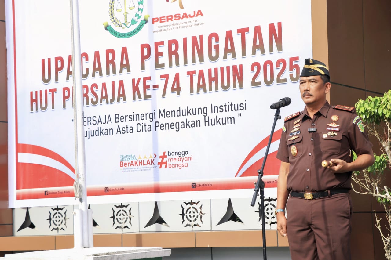 Kajati Agoes SP Pimpin Upacar Hut Persatuan Jaksa Indonesia (PERSAJA) Ke–74