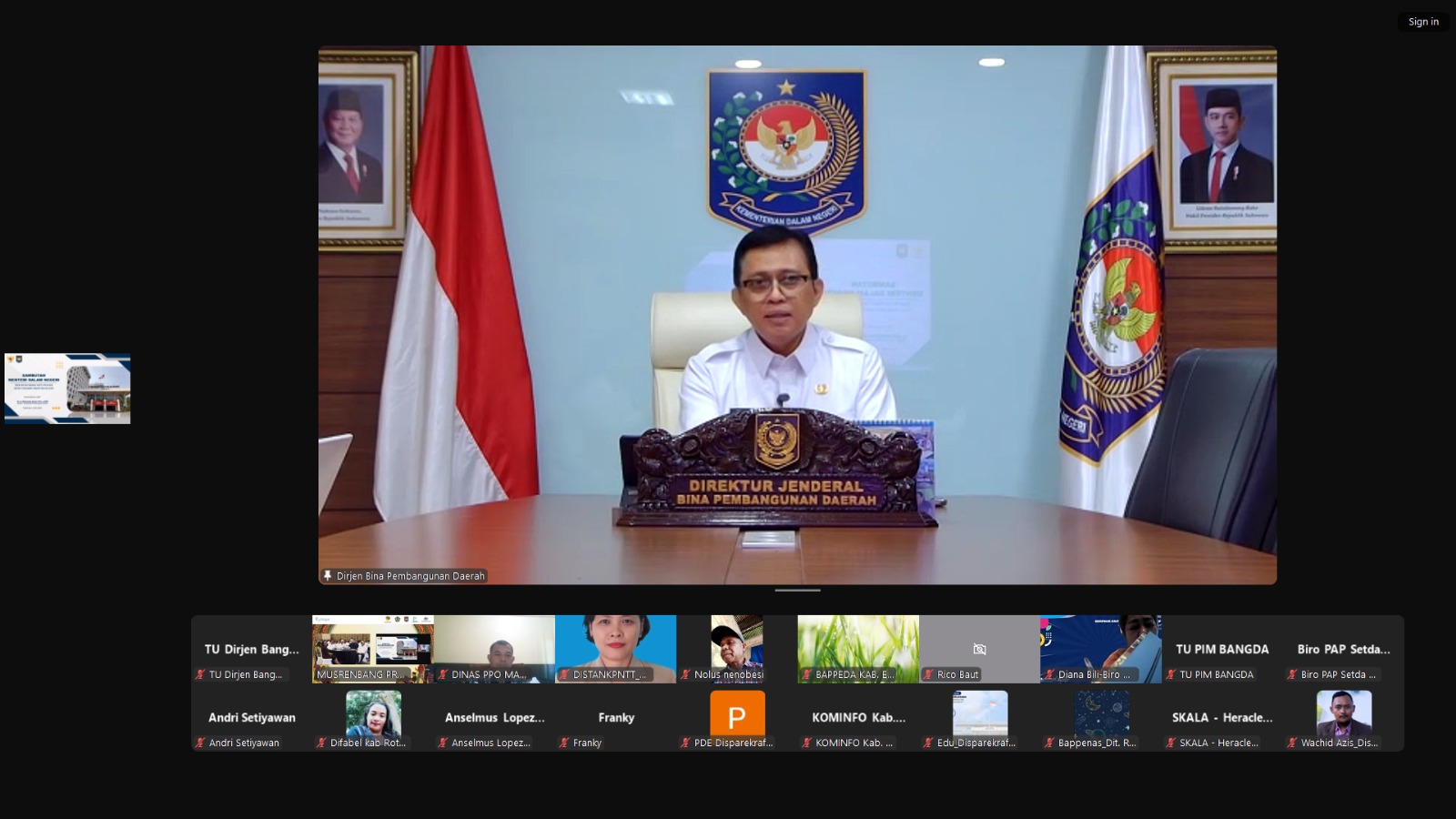 Kemendagri Dorong Keselarasan Pembangunan Daerah-Nasional di Musrenbang RPJMD dan RKPD Provinsi NTT
