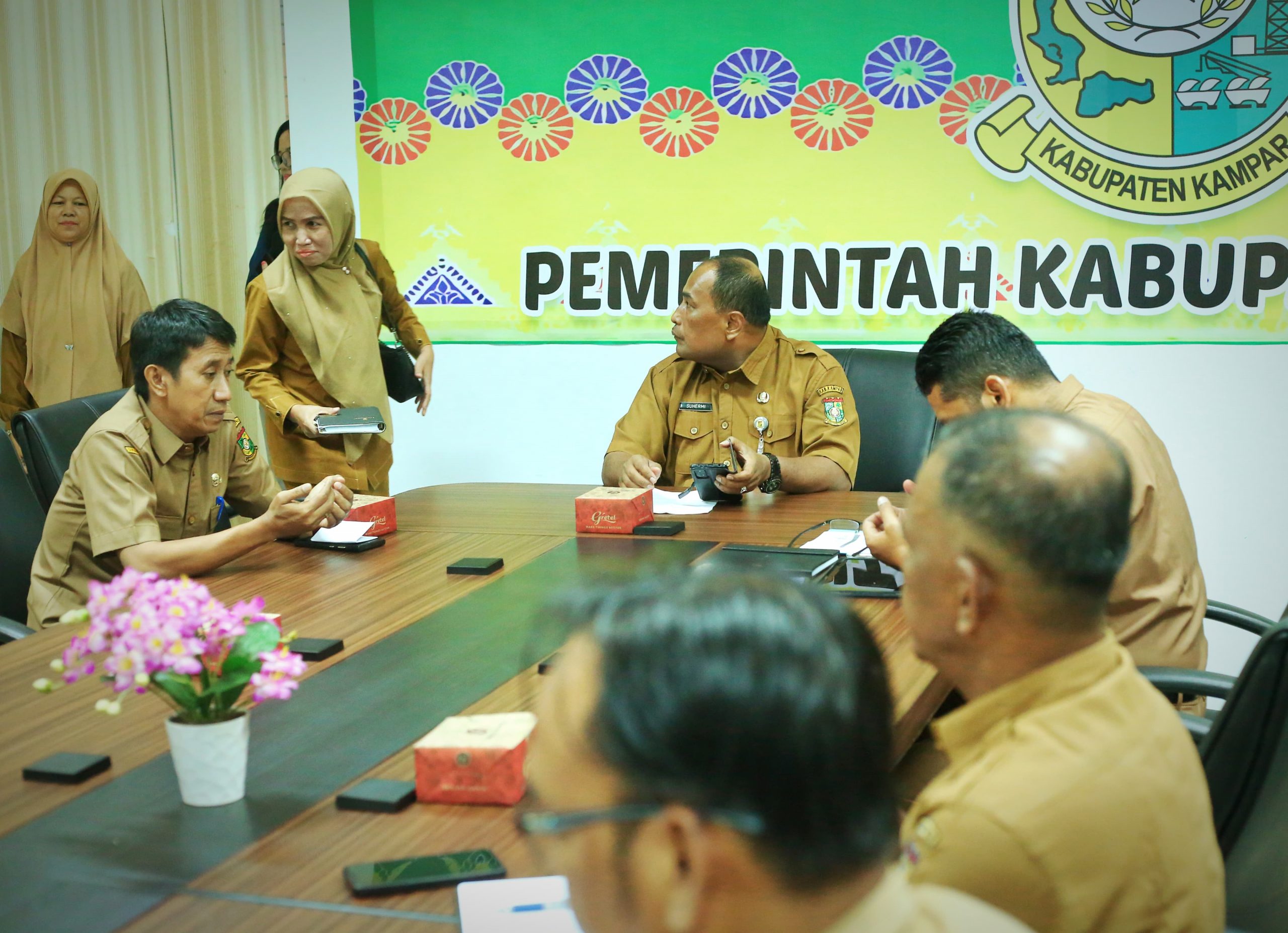 Bupati Kampar Ikuti Rakor Inflasi Secara Zoom