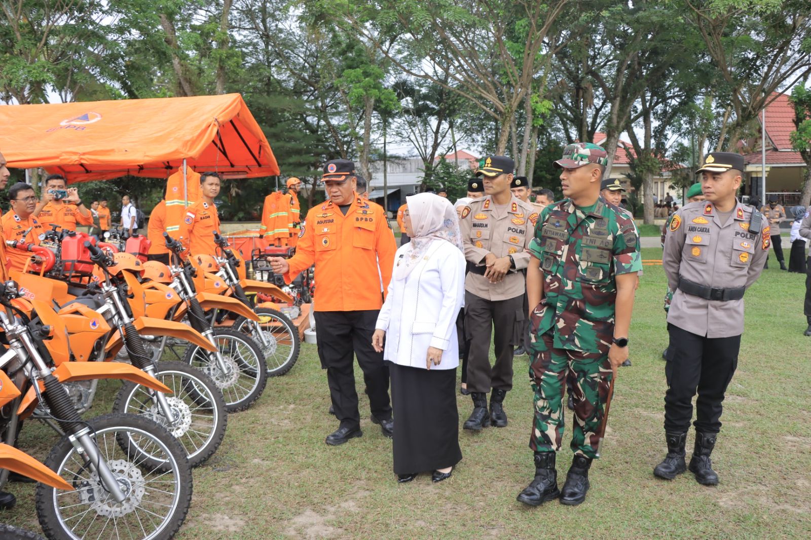 Apel Gelar Pasukan Kesiapsiagaan Bencana Karhutla Di Lapangan Pelajar