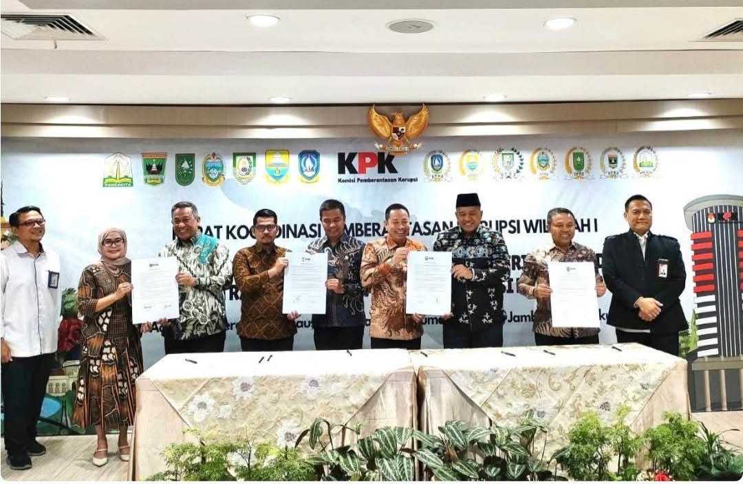 Bupati Kampar Ikuti Rakor Penguatan Sinergi Kolaborasi Antara KPK dan Pemerintah Dalam Rangka Pemberantasan Korupsi