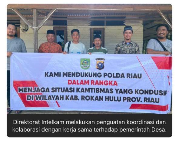Dit Intelkam Polda Riau Gelar Sosialisasi Kamtibmas