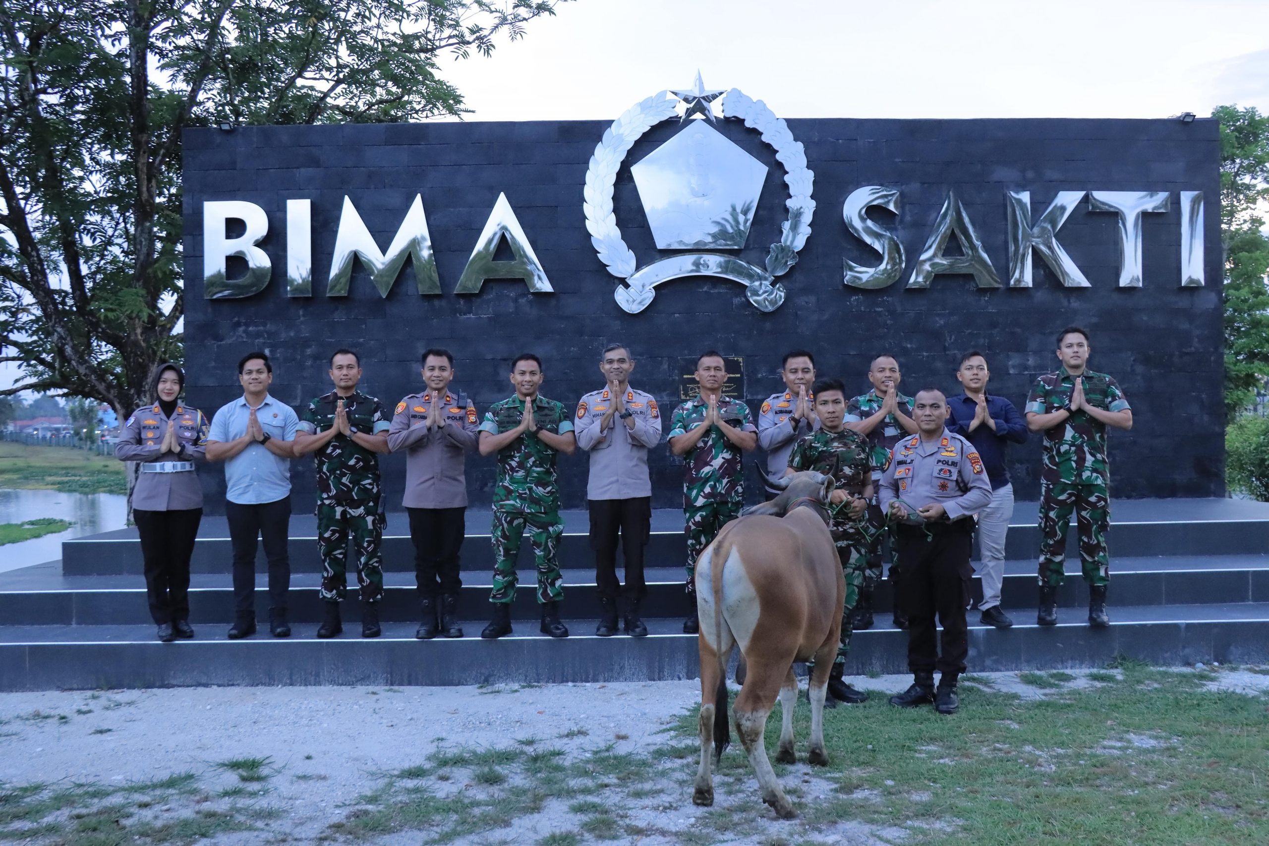 Silaturahmi Idul Adha : Kapolres Kampar Pererat Sinergitas TNI-Polri