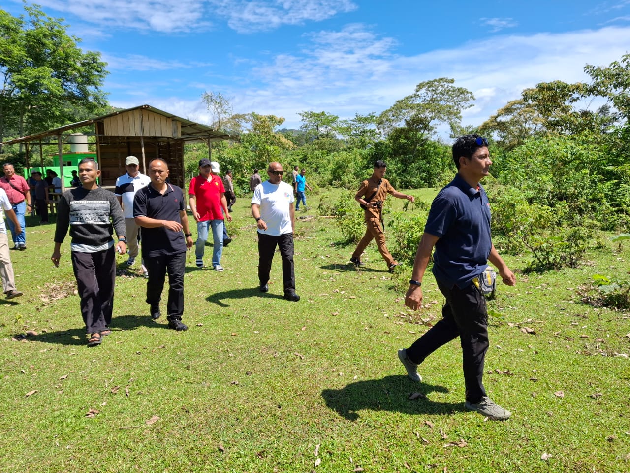 Kapolres Kampar Dampingi Wakapolda Riau Tinjau Lokasi Upacara Hari Lingkungan Hidup Sedunia