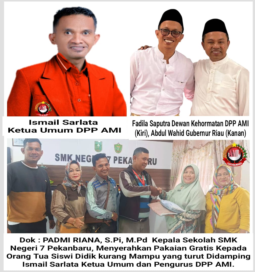 Penuhi Hak Siswi Didik Tak Mampu, DPP AMI Ucapkan Terimakasih Kepada Abdul Wahid Gubernur Riau dan Fadila Saputra